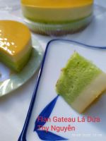 flan gateaux lá dứa 20 cm