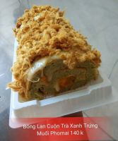 bánh bông lan trứng muối trà xanh