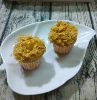 cupcake trứng muối sốt phomai