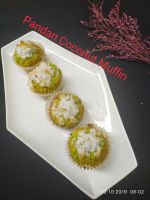 Pandan Coconut Muffins Recipe (Bánh Muffin Dừa Lá Dứa)