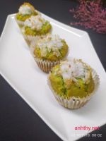 Pandan Coconut Muffins Recipe (Bánh Muffin Dừa Lá Dứa)